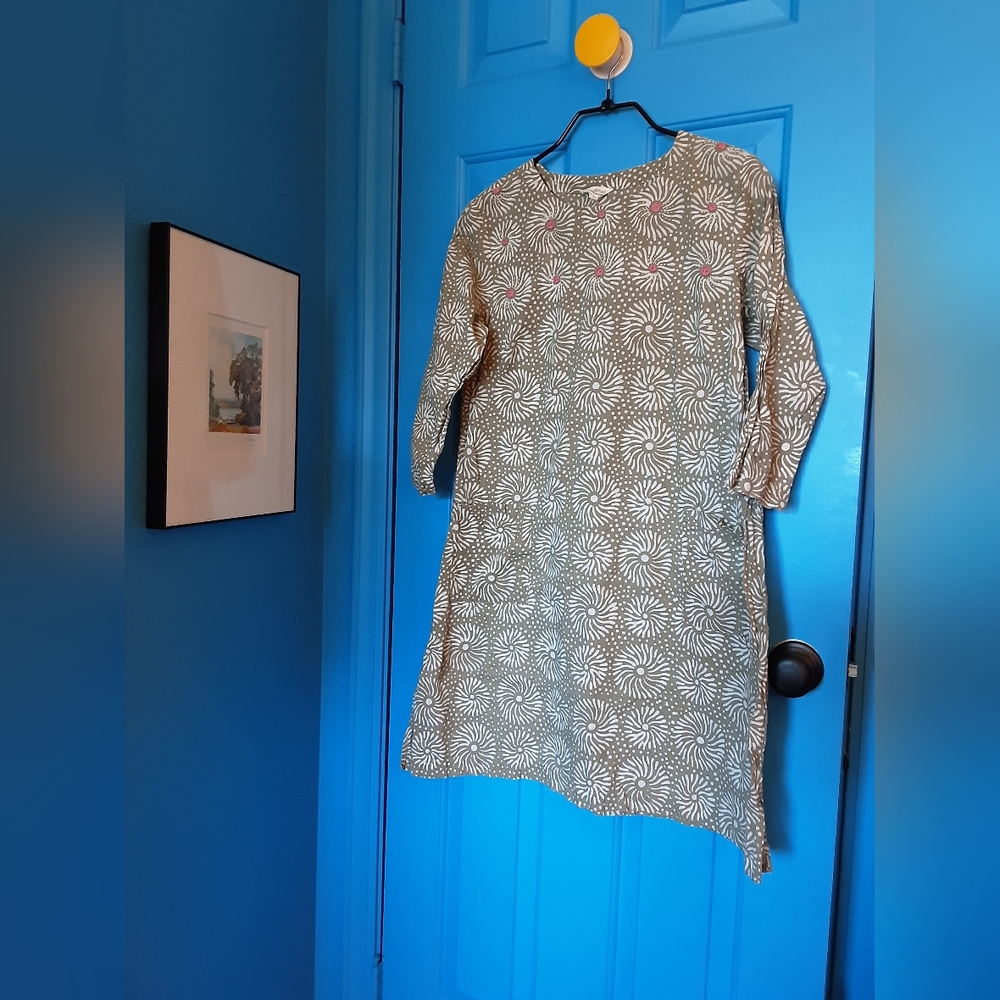Marketplace India Voile Tunic Cream